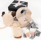 Geschenkset Baby - Kraamcadeau Meisje - Baby Cadeau - Geboorte Cadeau - Babyshower - Baby Geschenkset - Kraamcadeau - Kraampakket - Babibo 5 in 1 Kado