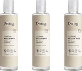 Derma Eco Make-up Remover - Reinigingswater - Voordeelverpakking 3 x 200 ML - Parfumvrij - Veganistisch - Gezichtsverzorging - Hypoallergeen