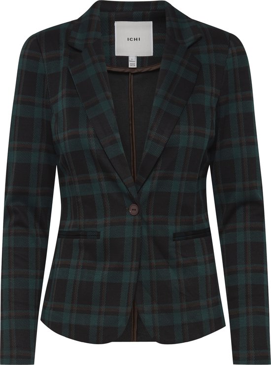 ICHI Ihkate Pique Bl casual zakelijke blazer voor dames, 193933_medieval blue, M