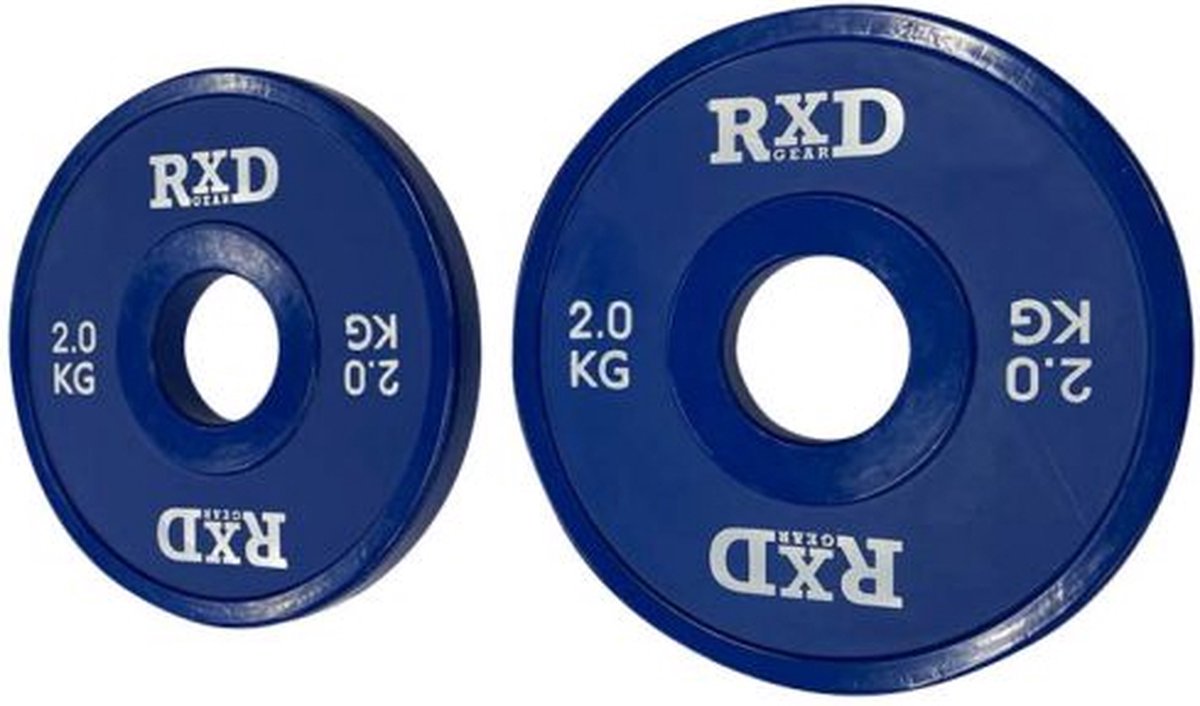 RXDGear - Color fractional plate set 50mm 2.0kg gewicht schijven
