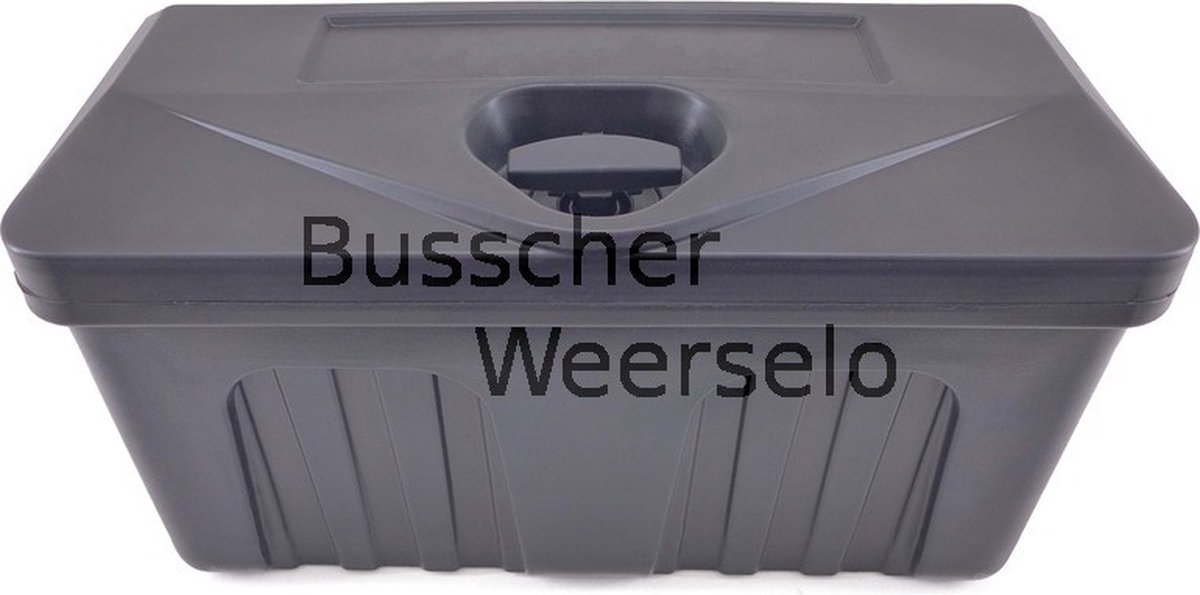 BWN Kunststof kist aanhanger - aanhangwagen 53*25*30 - zwart