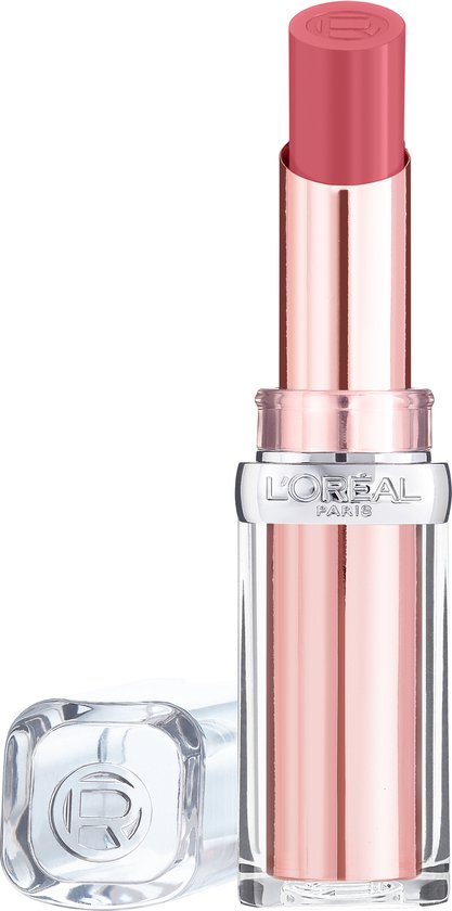 L'Oréal Paris Glow Paradise Balm-In-Lipstick - Verzorgende Lippenstift met Glanzende Finish met Granaatappelextract en Squalaan - 193 Rose Mirage - Roze - 3,8gr