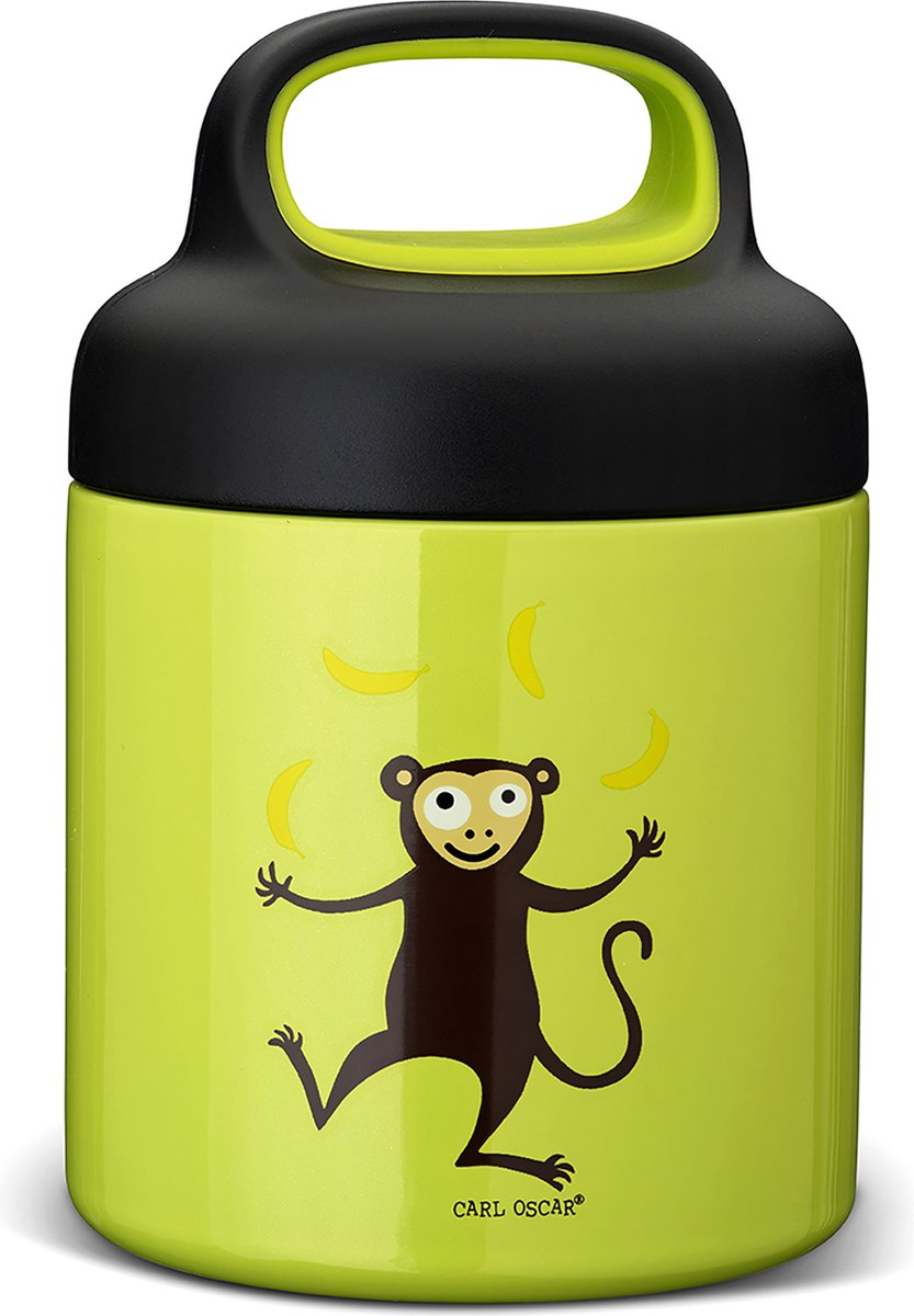 Carl Oscar TEMP LunchJar™ Thermosbeker Lime - Aap 0,3L - Dubbelwandig