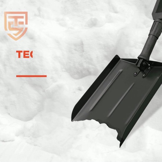 SW-Stahl 98100L Schneeschieber Klappbar I platzsparend I stabil I 138cm lang Aluminium Schneeschaufel I Schneeschüppe