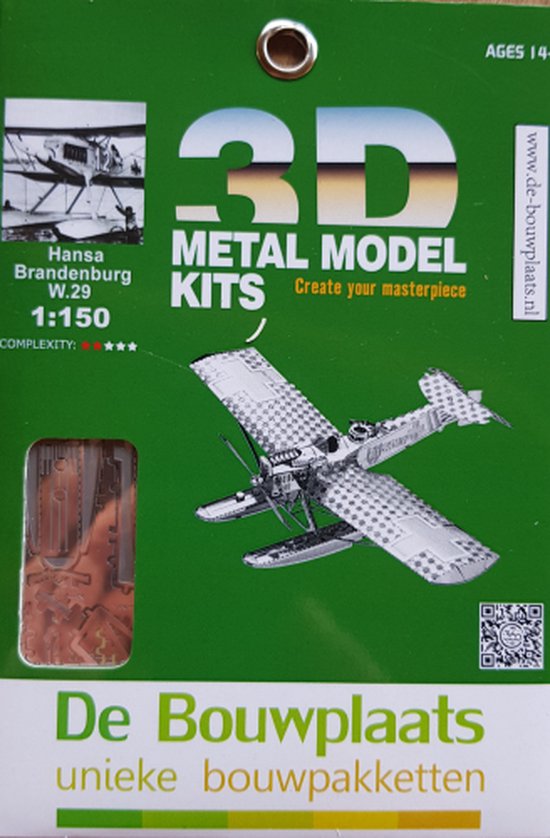 Kit de construction Avion Miniature Hansa Brandenburg W.29- métal