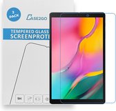 Tablet screenprotector geschikt voor Samsung Galaxy Tab A 10.1 (2019) - Case-friendly screenprotector - 2 stuks - Tempered Glass - Transparant