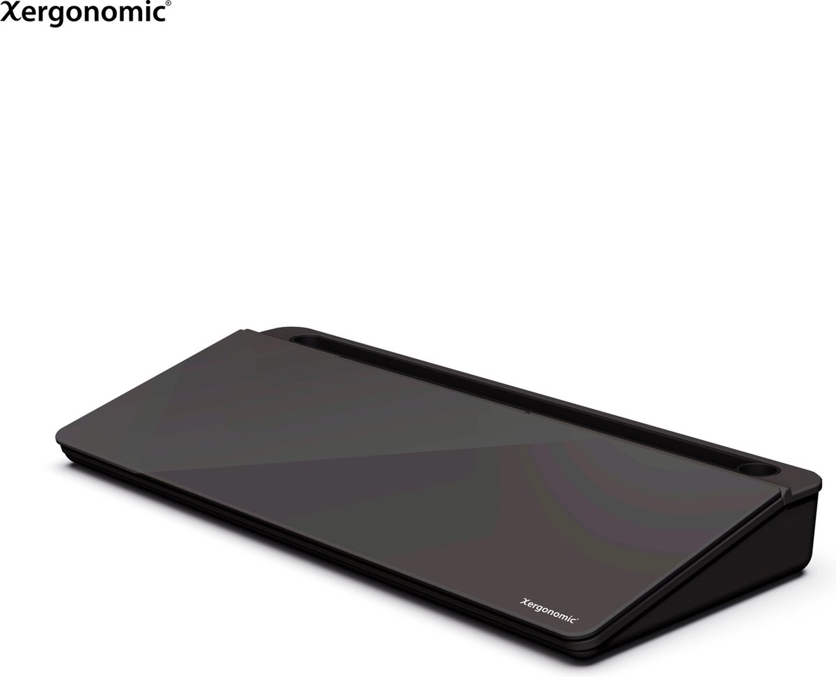 Xergonomic ® Bureau Organizer – Pennenbakje – Pennenbak – Memobord en Tabletstandaard - Zwart
