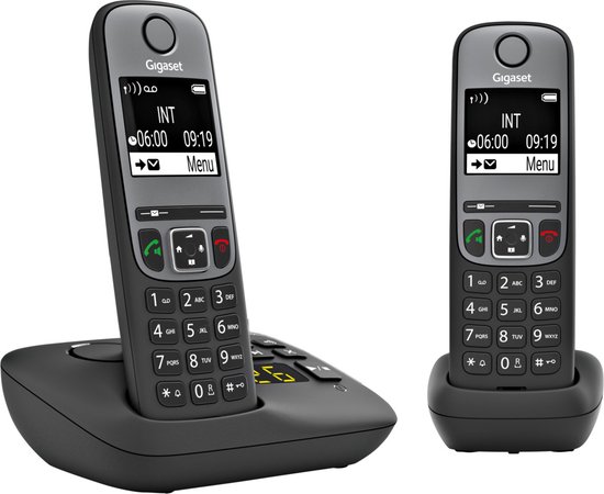 Gigaset A705A Duo Telefoons Zwart foto 2