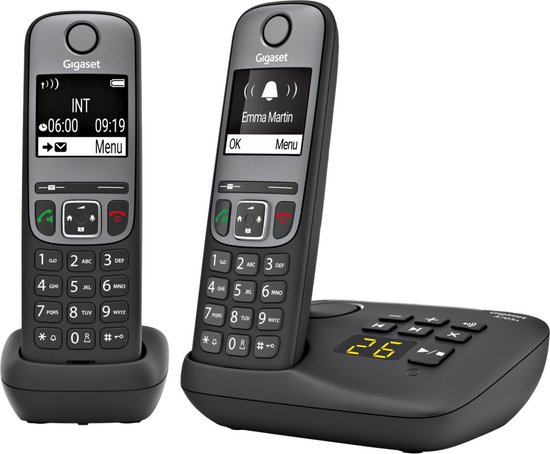 Gigaset COMFORT 550 Duo - téléphone DECT sans fil confortable avec 2  combinés