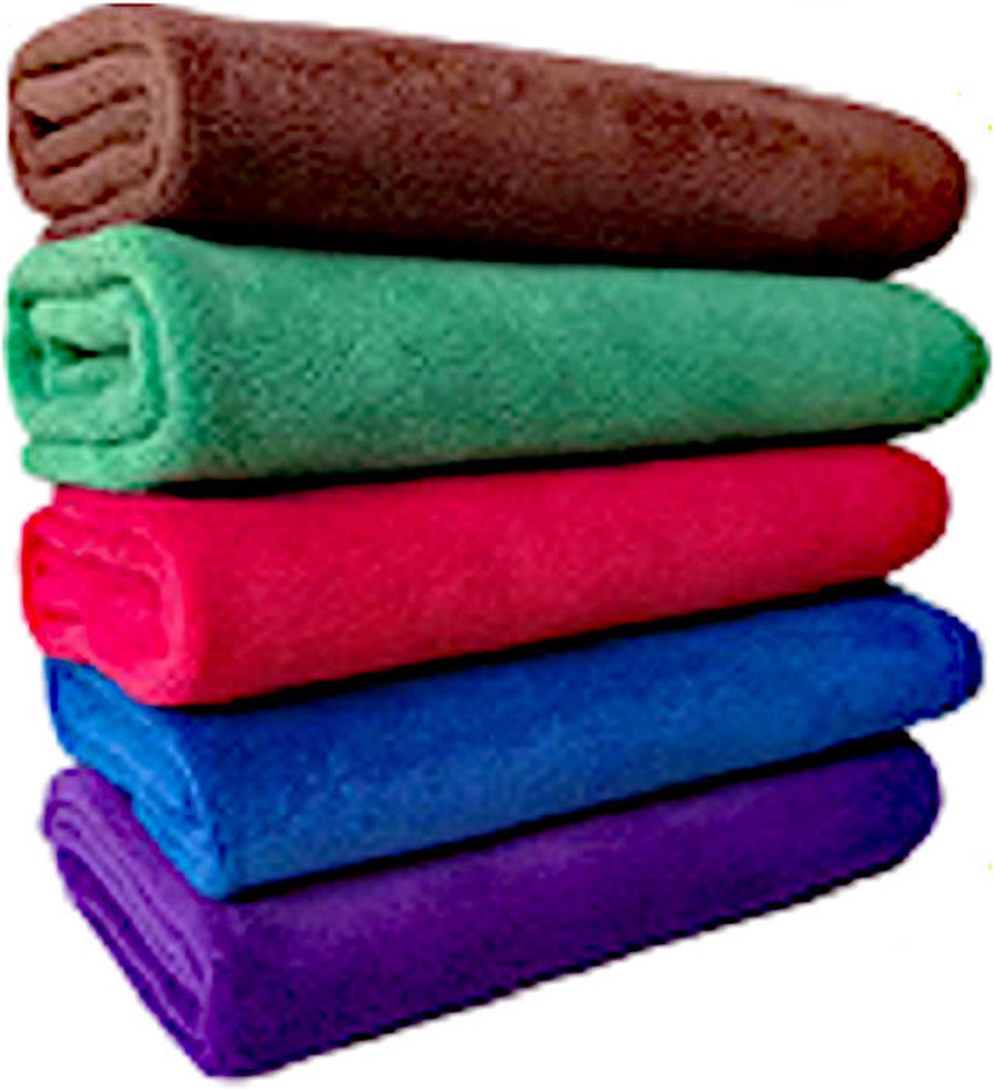 CEZETCLEAN Microvezel doek SPL-MT001+ met afgewerkte rand- 40x40 cm blauw,groen, rood,paars- auto & motor wassen - Kleur: paars