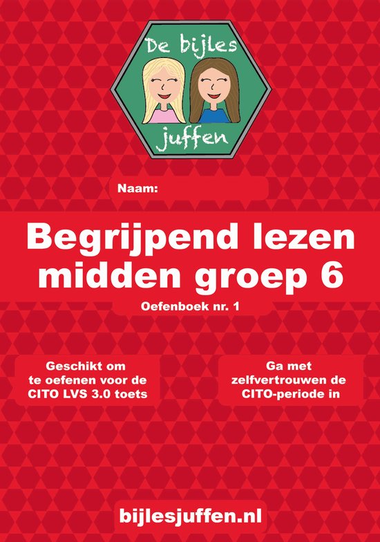 Foto: Oefenboek cito begrijpend lezen midden groep 6 deel 1 basisonderwijs de bijlesjuffen oefenen citotoets lvs kinderen boeken leren lezen school einstein werkboek van meer dan 100 leuke en leerzame opdrachten 