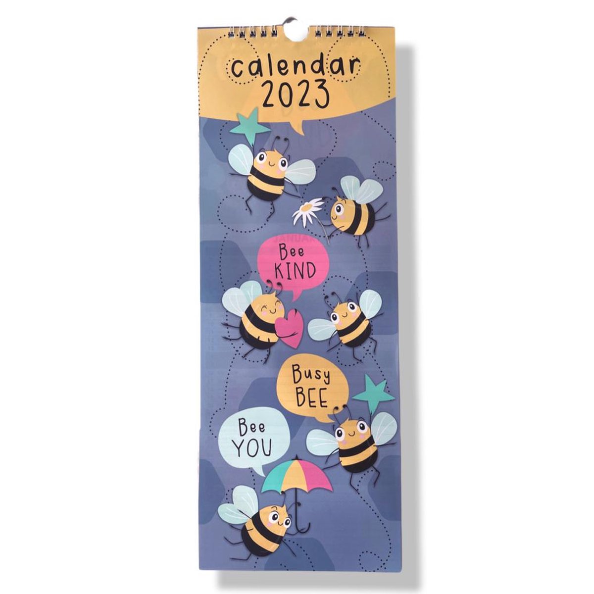 Bijen kalender - 2023 - Maandkalender - 15.5x42cm