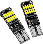 1 paire T10 lumière blanche 5 LED 5050 SMD CANBUS ampoule de signalisation de voiture (noir)
