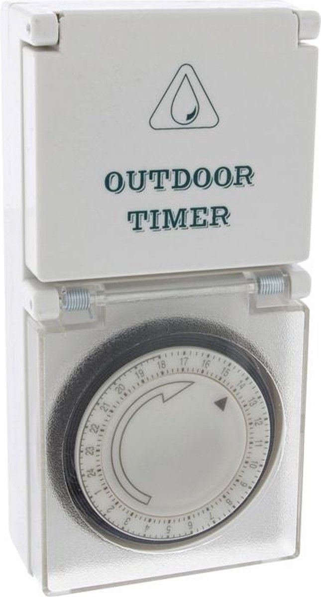 Q-link tijdschakelklok analoog, max 16a (3680w) - Blauw