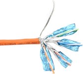 Câble réseau filaire S/FTP CAT7 10 Gigabit 1000 MHz - AWG23 - LSZH / orange - 25 mètres