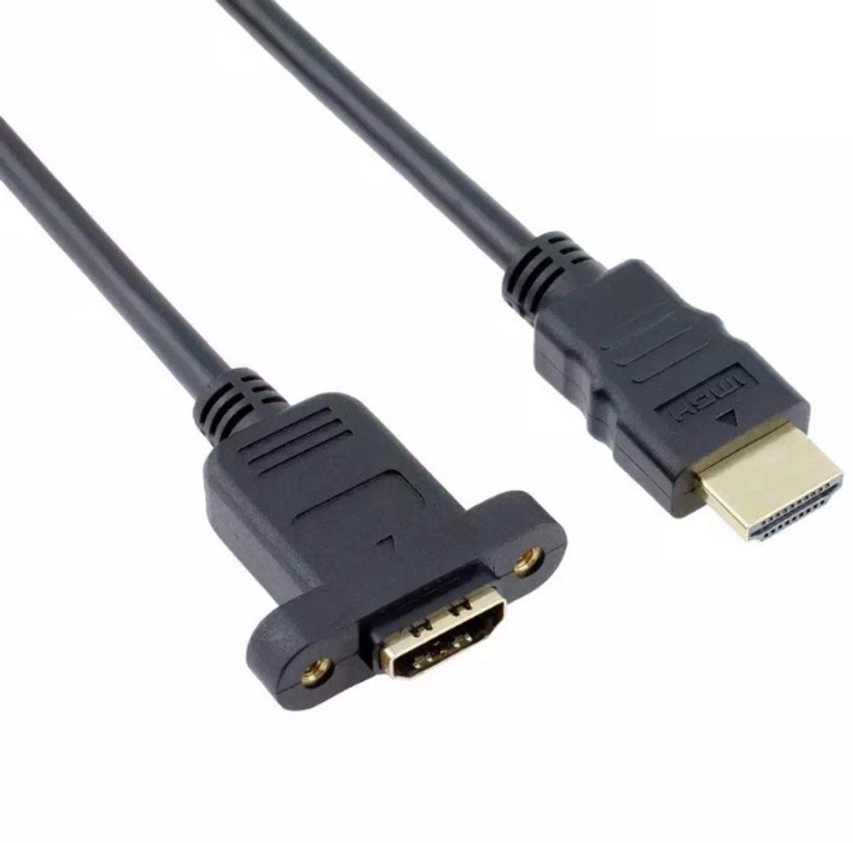 Coretek HDMI (m) - HDMI (v) inbouw adapter - versie 1.4 (4K 30Hz) - 1 meter