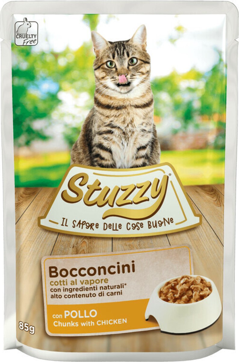 24x Stuzzy Kattenvoer Pouch Kip in Gelei 85 gr