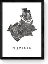 Nijmegen  - Ingelijste Stadskaart Poster