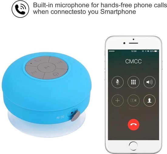 Haut-parleur Bluetooth étanche IGOODS - avec ventouse - Microphone intégré  - Bluetooth... | bol