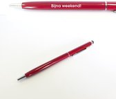 Pen Met Gravering - Bijna Weekend