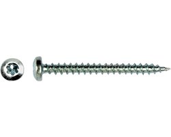 PGB Spaanplaatschroef Bolkop TX10 Verzinkt - 3.0 x 30 mm (200 stuks)