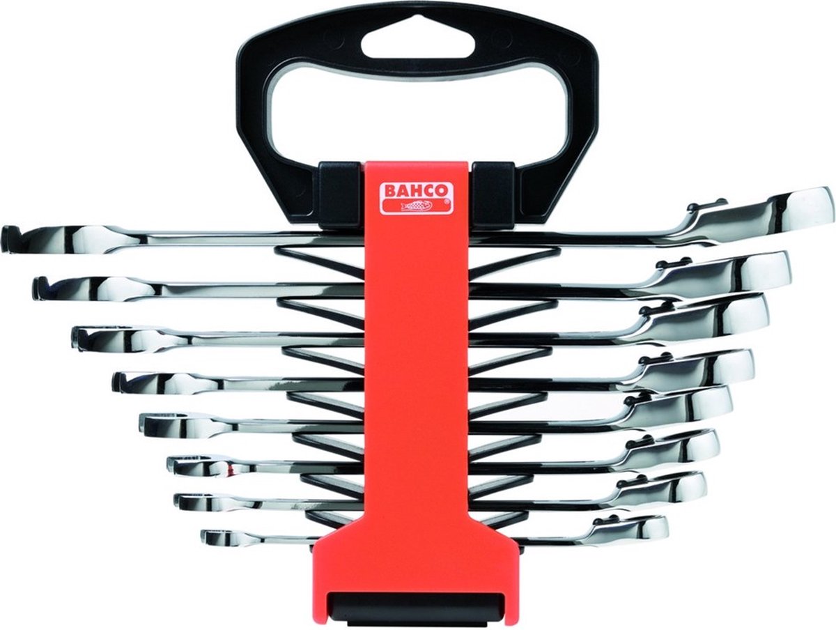 Bahco 1RZ/SH8 Steek-ringsleutelratelset 8-delig 1/2 - 11/16