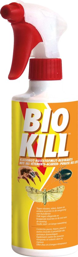 BSI - Bio Kill Kleermot-Huisstofmijt-Bedwants - Snelwerkend Insecticide tegen...