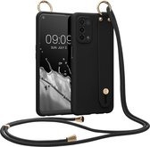 kwmobile Hoesje geschikt voor Oppo A74 (5G) / A54 (5G) - Telefoonhoesje met koord en handgreep - Hoes voor smartphone in design