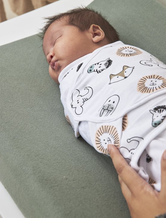 Meyco Baby Animal swaddlemeyco inbakerdoek - multicolour - 4-6 maanden van Meyco — afbeelding 4