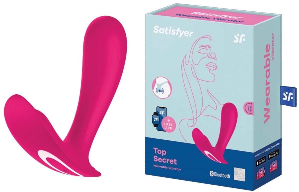 Satisfyer - Top Secret - Draagbare Vibrator - Roos