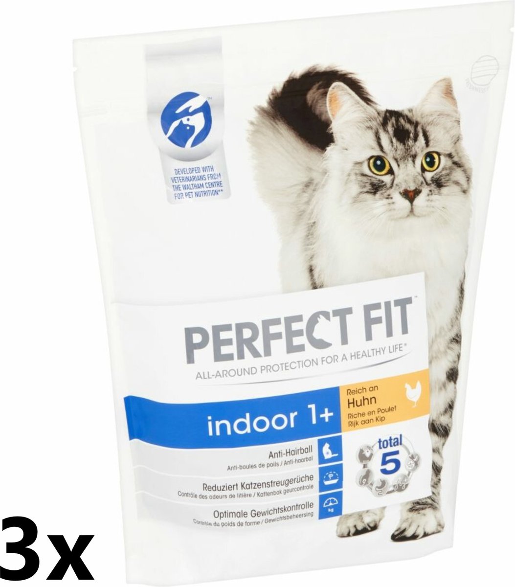 Perfect Fit Perfect Fit - Kattenvoer - Indoor Kip - 3x1,4kg