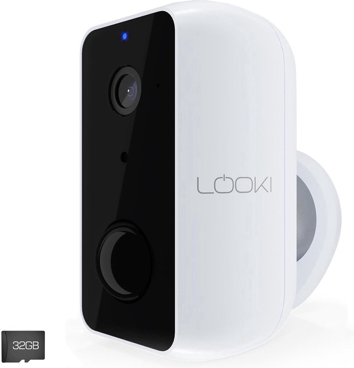 Looki Beveiligingscamera Draadloos - op Batterij - incl. 32GB SD-kaart - voor Binnen en Buiten - Camera beveiliging - Cloud Opslag - Bewakingscamera - App – Nachtmodus