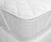 Homee matrasbeschermer wit 160x200 +30 cm - matrasoplegger - doorgestikt ademend bovenlaag