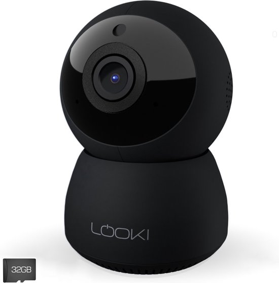 Looki Beveiligingscamera - gratis 32GB SD kaart - Geluidsdetectie - FHD PTZ...