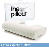 The Pillow Extra Comfort Zacht - Orthopedisch kussen Soft Latex - Hoofdkussen voor Nekklachten - Kussen voor Nek inclusief Velours Kussensloop - 63x36x15cm