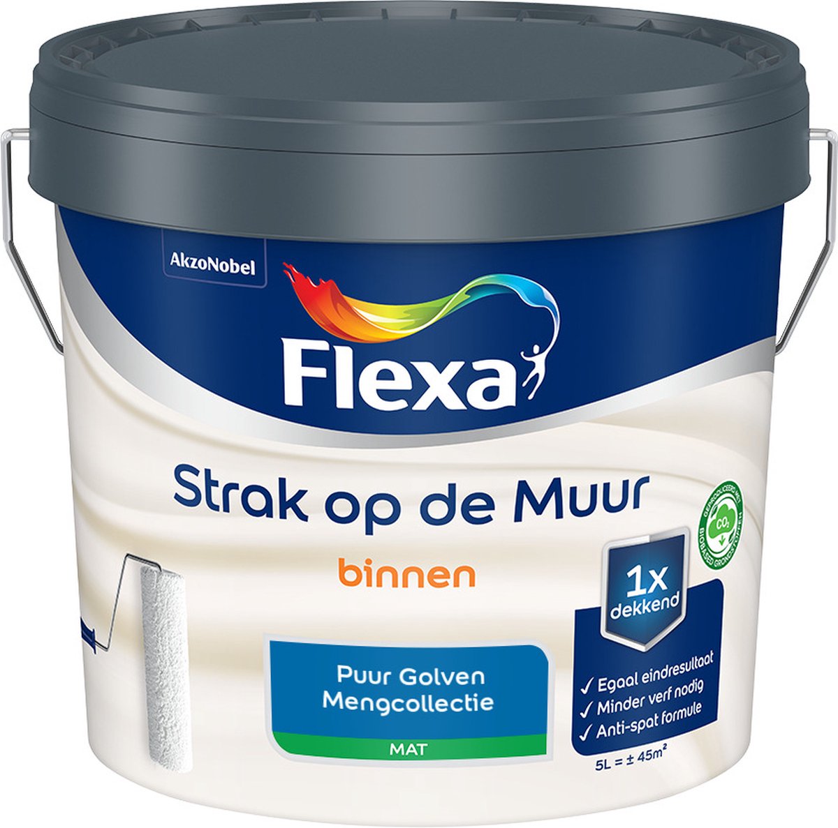 Flexa Strak op de muur - Muurverf - Mengcollectie - Puur Golven - 5 Liter