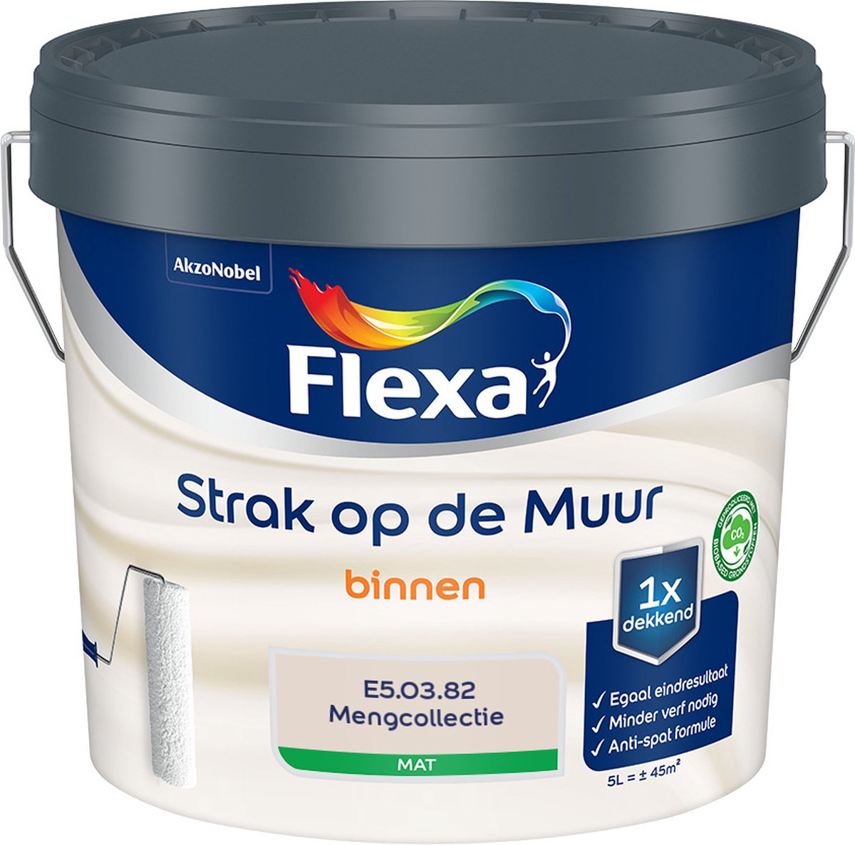 Flexa Strak op de muur - Muurverf - Mengcollectie - E5.03.82 - 5 Liter