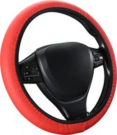 Kasey Products - Stuurhoes Auto - Voor 36-39 cm Stuurwiel - Rood