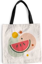 Sac Bandoulière - Sac Plage - Shopper Pastèque - Fruit - Été - 40x40 cm - Sac Coton