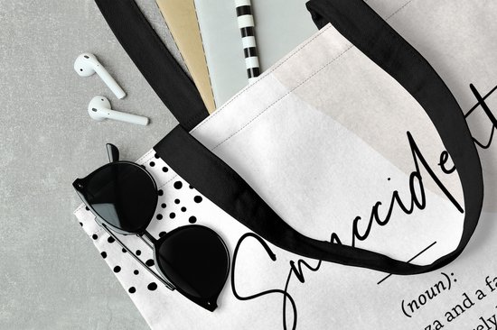 Sac Bandoulière - Sac De Plage - Proverbes Shopper - Snacccident - Citations - Dictionnaire - Définition Snaccident - 40x40 cm - Sac Coton