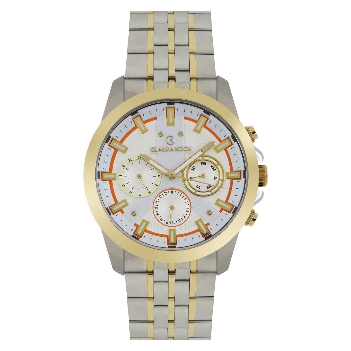 ClaudiaKoch CK 4313 Two-Tone Gold Analog Chrono Stainless Steel