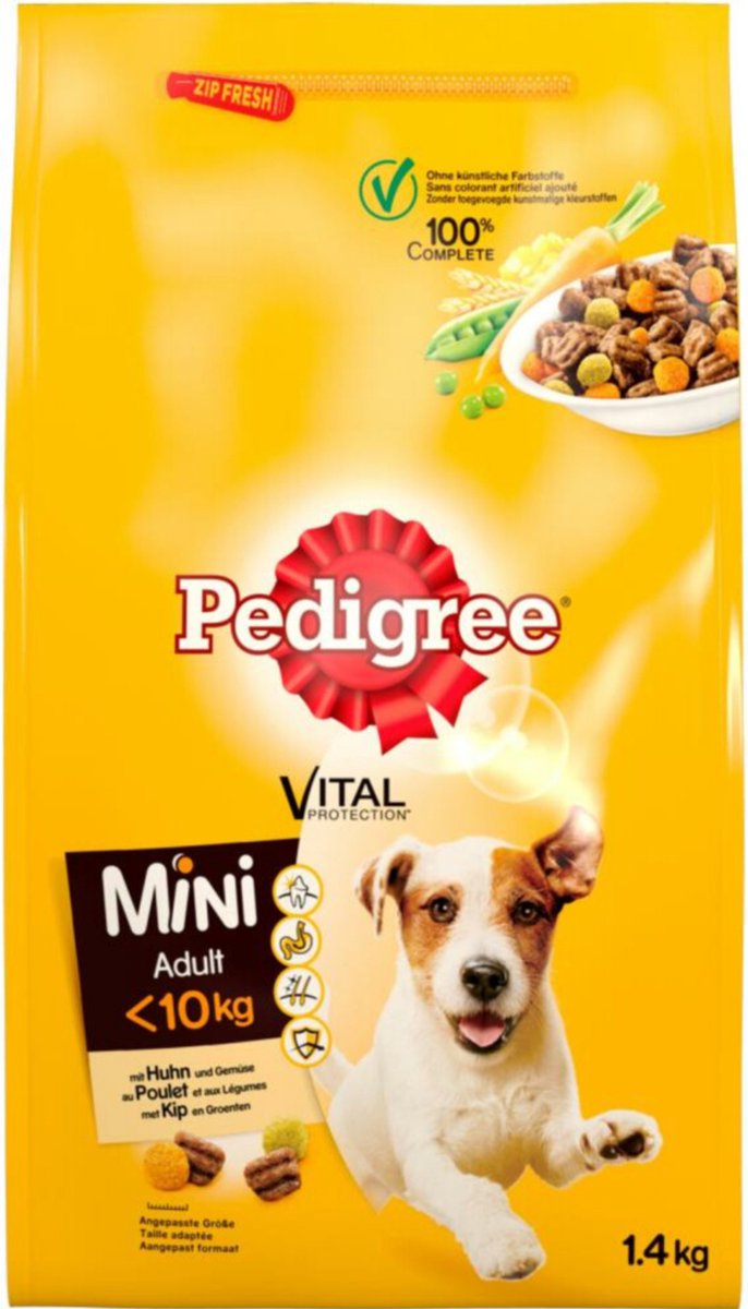 Pedigree Pedigree - Droogvoer - Adult Mini - Kip - 1,4kg