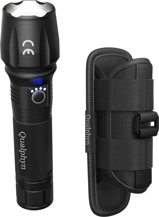 Flashlight Lampe de poche USB rechargeable portable 5 modes, LED