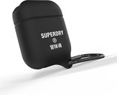Superdry Airpod Cover Waterbestendige Siliconen hoes Airpods - Zwart