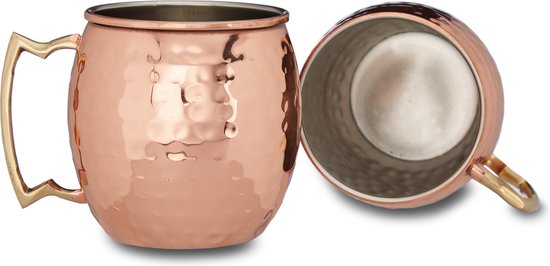 Clairlio Sanding Moscow Mule Copper Plating Cup Tasse en acier inoxydable  Cocktail Verre à bière 