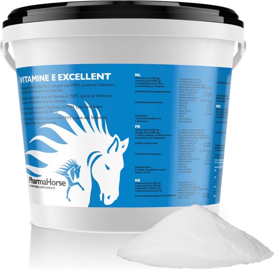 Vitamine E Excellent paard 1000 gram Vitamine E Excellent paard 1000 gram
