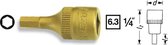 Hazet 8501 8501-6 Inbus Dopsleutel-bitinzet 6 mm 1/4 (6.3 mm)