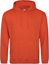 AWDis Just Hoods / Burnt Orange College Hoodie size XL