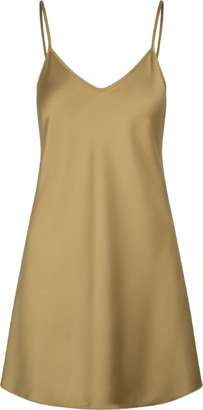 LingaDore - Chemise Satin Médaille Bronze - Taille XS - Or Jaune - Femme - Chemise de Nuit - Chemise de Nuit - Chemise de Nuit