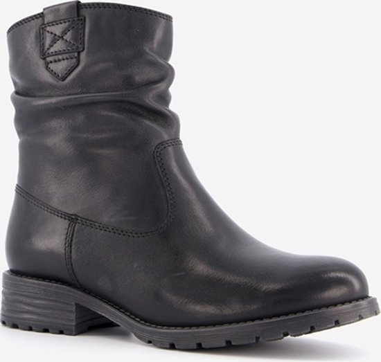 Hush Puppies gevoerde leren dames enkellaarsjes - Zwart - Maat 40 - Echt  leer | bol.com